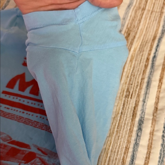 MOTHER Soft Blue Crewneck Tee - Picture 9 of 11